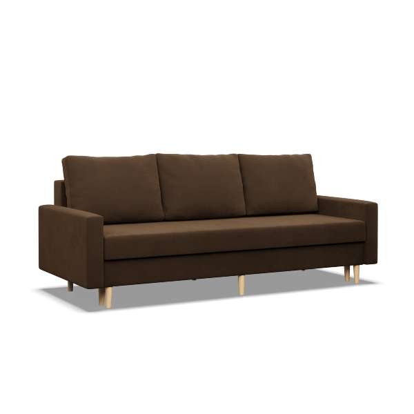 Trivietė sofa Bella su miegojimo mechanizmu