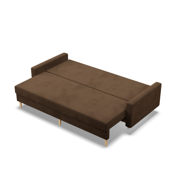 Trivietė sofa Bella su miegojimo mechanizmu - Image 4